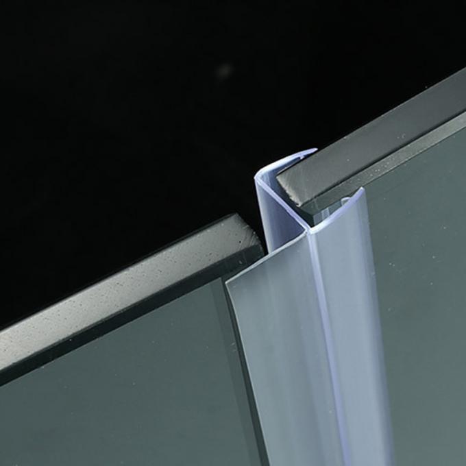 Frameless Sliding Shower Door Vertical Seal Strip PVC Water Retaining