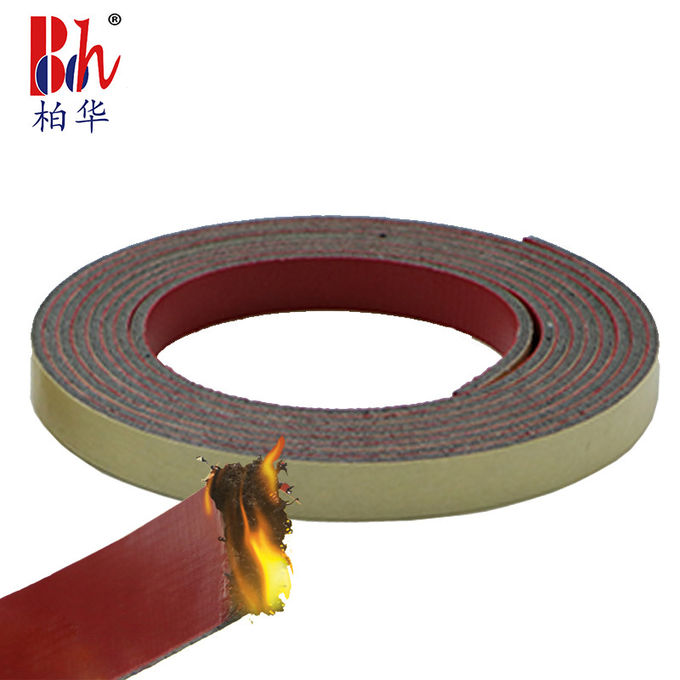 Graphite Fireproof Door Seal 2mm Thick With Red And Brown Color
