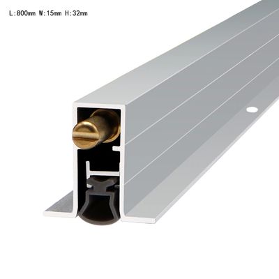 Silver Automatic Door Bottom Sealer Ensuring Smooth Operation