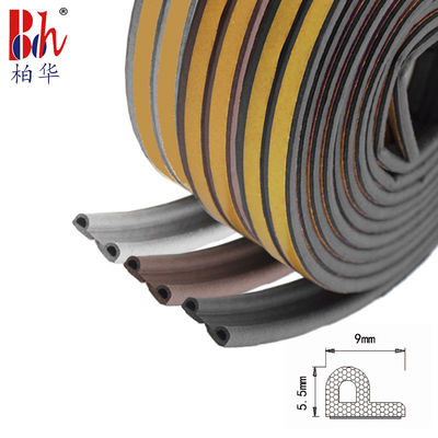 9x5.5mm EPDM Rubber Seals P Shape Weatherstrips For Door And Window