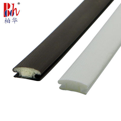 PU Foam Sliding Wardrobe Door Seals Strips Anti Collision With 13mm Base Width