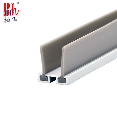 Windproof Door Bottom Seal Strip Aluminium Alloy With TPE Rubber Tape