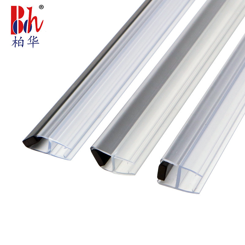 Good resilience Shower Door Strip PVC Waterproof Seals For 8mm Glass