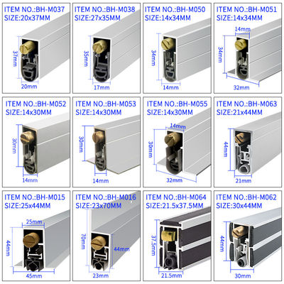 Automatic Drop Down Acoustic Door Bottom Seal Reduce Friction Fully Cover Rubber Strips