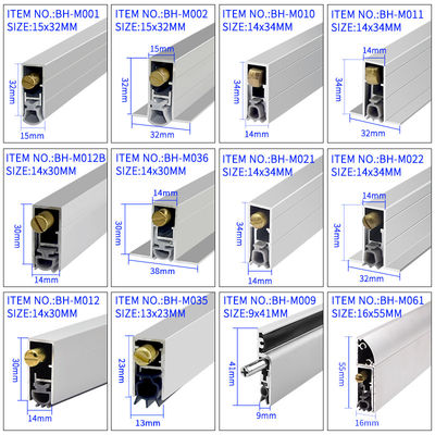 Automatic Drop Down Acoustic Door Bottom Seal Reduce Friction Fully Cover Rubber Strips