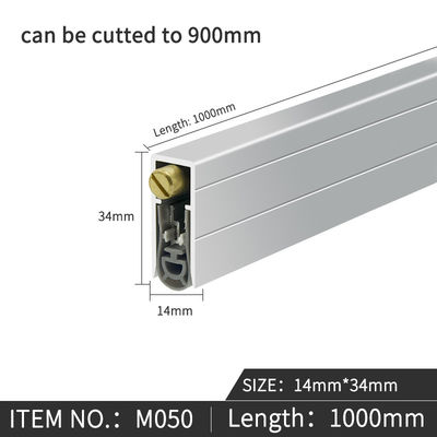 Automatic Drop Down Acoustic Door Bottom Seal Reduce Friction Fully Cover Rubber Strips