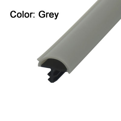Gray Color Co-Extrudsion Wooden Door Rubber Sealing Strips D Shape Door Seals