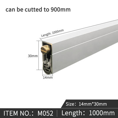 U Shape Automatic Dorp Down Door Bottom Seals Fully Cover Rubber Strips