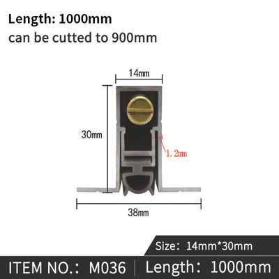 Acoustic Door Bottom Seals Automaticlly Drop Down Concealed Dustproof Weatherstripping 14*30-38mm