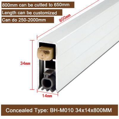 650mm Concealed Automatic Door Bottom Seals Heavy Duty Aluminium Weatherstrips