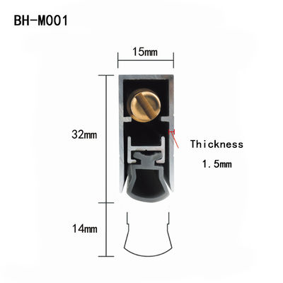 6063 Alumium Soundproof Door Bottom Seals Concealed Automatic Drop Down Weather Strips