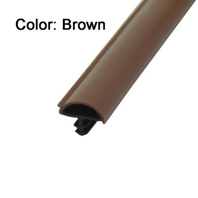 Dustproof Apartment Wooden Door Seal Strip Brown Color 12*5mm