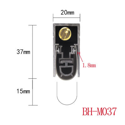 Durable Automatic Door Bottom Seals 20*37mm Aluminum Weather Strips