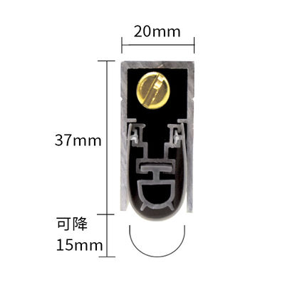 Anodized Finish Automatic Door Bottom Seals For Entryways