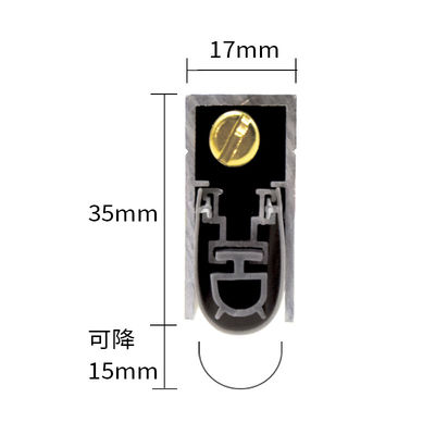 Silver Color 1.5cm Automatic Door Bottom Seals Long Lasting