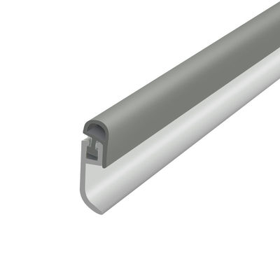 Aluminum With PVC Rubber Strips Garage Door Bottom Seal Strip - MOQ 1000pcs