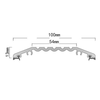 Ramp Frame Heavy Duty Threshold Plate In Silver Material Available