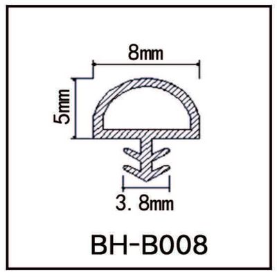 Extruded PVC Rubber Weather Strip For Wooden Door CE approved