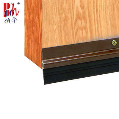 Screw Fixed Aluminium Rubber Strip For Bottom Of Door 1000mm Length