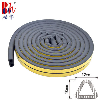 Self Adhesive EPDM Rubber Seals D Shaped For Warehouse Door 12*10mm