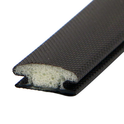 PU Foam Sliding Wardrobe Door Seals Strips Anti Collision With 13mm Base Width