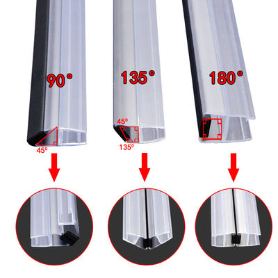 10mm 180° PVC Magnetic Shower Door Strip With Aging Resistance