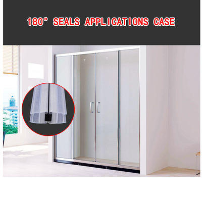 10mm 180° PVC Magnetic Shower Door Strip With Aging Resistance