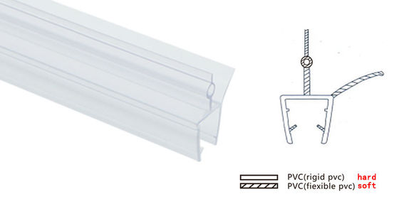 OEM Transparent PVC Shower Door Seal Strip Shower Water Retaining Strip