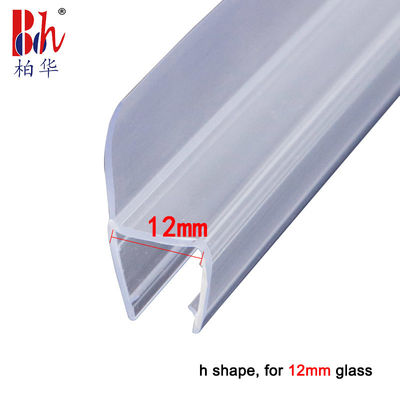 Frameless Sliding Shower Door Vertical Seal Strip PVC Water Retaining Fittings