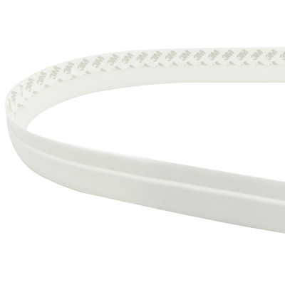 Self Adhesive Silicone Weather Stripping Door Seal With 3M Glue Tape White 45mm