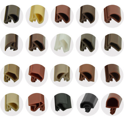 Non Toxic Wooden Door Seal Strip PVC Rubber D Shape Weather Stripping