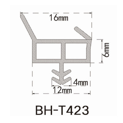 High Resilience TPE Wooden Door Seal Strip