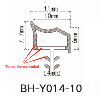 TPE Co Extruded Wooden Door Seal Strip