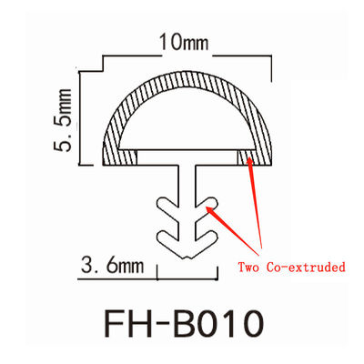 High Resilience Tpe Seal Co - Extruded Door Weather Seal Strip