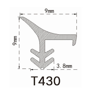 TPE PVC Weather Stripping For Wooden Wine Cabinet Bookcase Cupboard Door