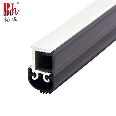 6063 Aluminum Door Bottom Seal Strip Screw Fixed With Silicone Rubber