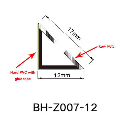 OEM Triangle Fire Resistant Seals 2400mm Length With Anti Smoke