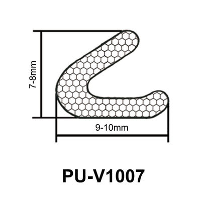 V Shaped PU Foam Seal Strips Self Adhesive Weather Stripping For Doors