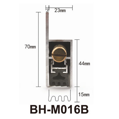 RAVEN RP38 Automatic Door Bottom Seals H Shaped Clear Anodised Finish