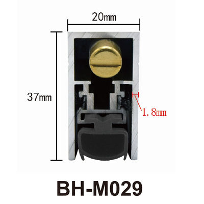 20*37mm Concealed Door Sweep Bottom Seals U Shaped For Wooden Door