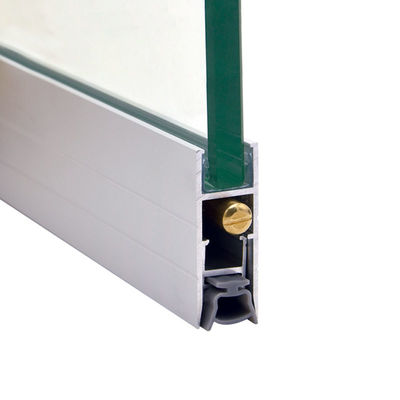 17*45mm Automatic Door Bottom Seals Aluminium Weatherstrips For Grass Door
