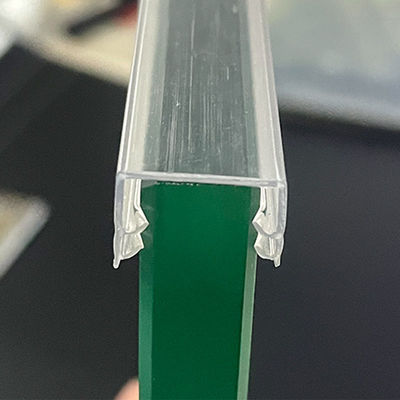 Co Extruded PVC Weather Stripping 10mm Glass Door Strip waterproof