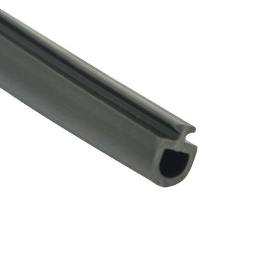 Noise Reduction Pvc Rubber Seal Black Slot Type Strips For Aluminium Profile