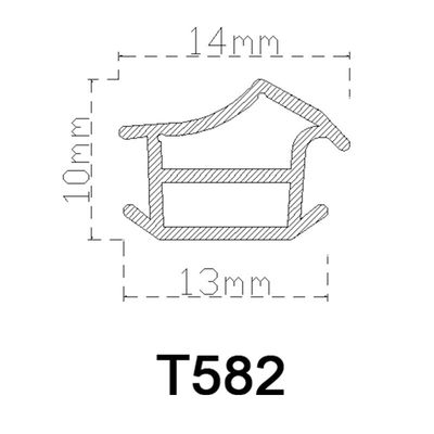 Anti TPE Collision PVC Rubber Strip For Metal Door