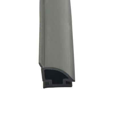 12.5*10mm PVC Rubber Strip TPE Anti Collision For Sliding Door Black Color