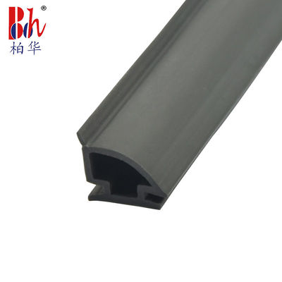 12.5*10mm PVC Rubber Strip TPE Anti Collision For Sliding Door Black Color