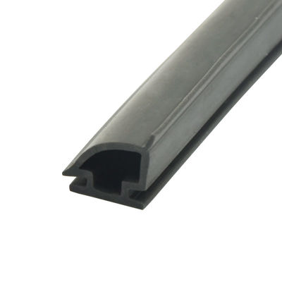 12.5*10mm PVC Rubber Strip TPE Anti Collision For Sliding Door Black Color