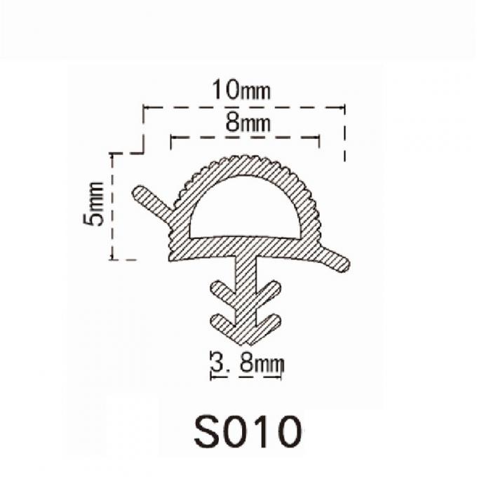 TPE Rubber Wooden Door Seal Strip